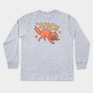 Spicy Cat Kids Long Sleeve T-Shirt